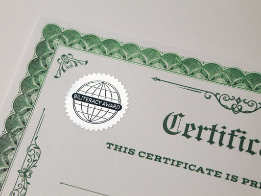 Biliteracy Pathway Award Stickers