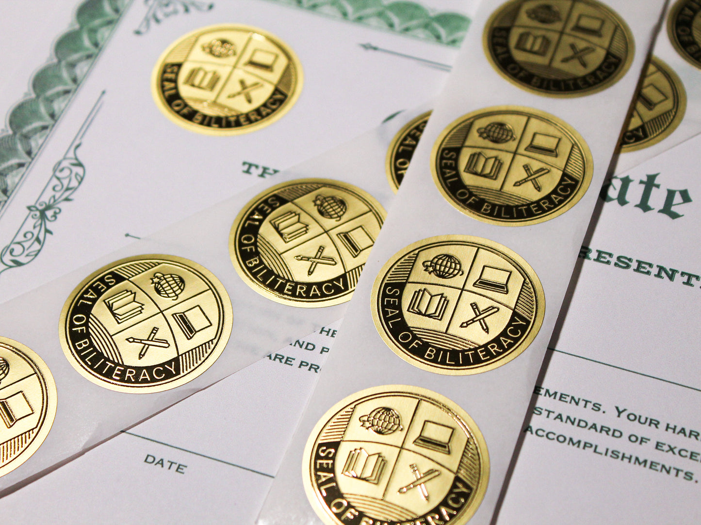 Seal of Biliteracy Award Stickers