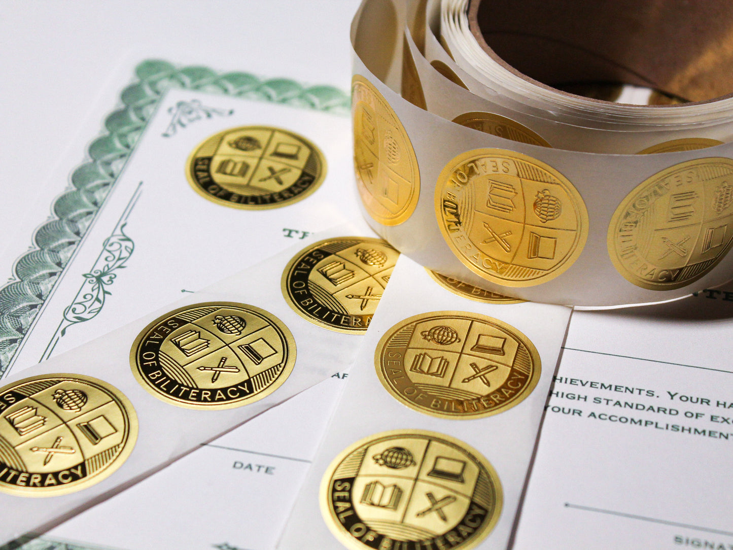 Seal of Biliteracy Award Stickers