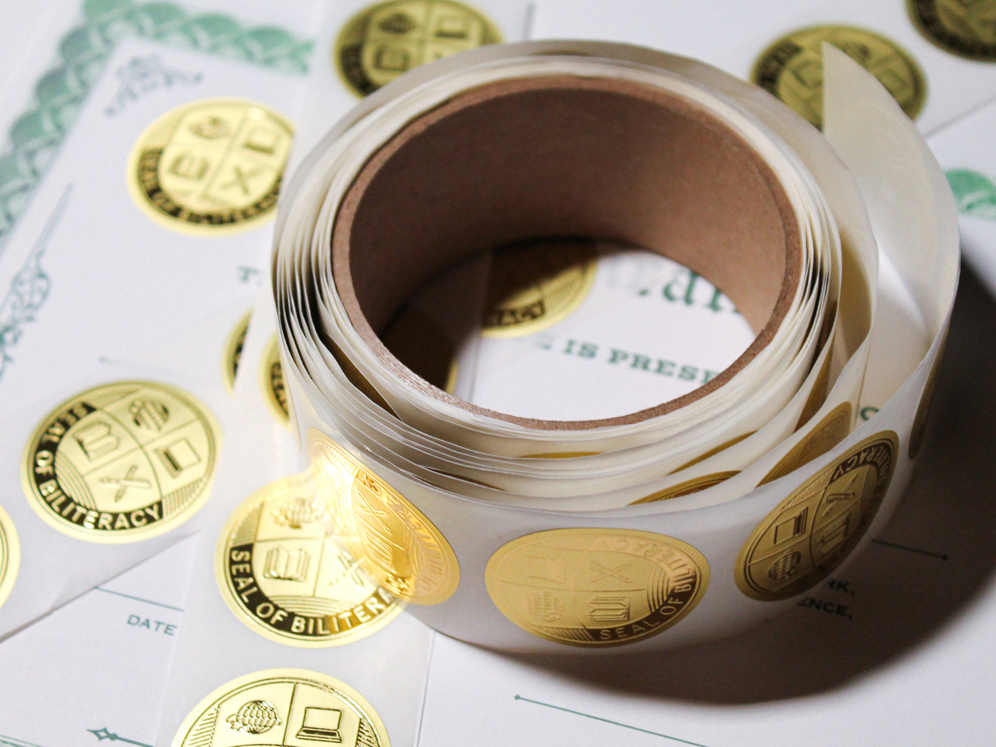 Seal of Biliteracy Award Stickers